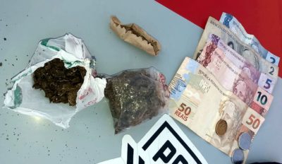 Drogas são encontradas com passageiro de ônibus após denúncia Drogas são encontradas com passageiro de ônibus após denúncia