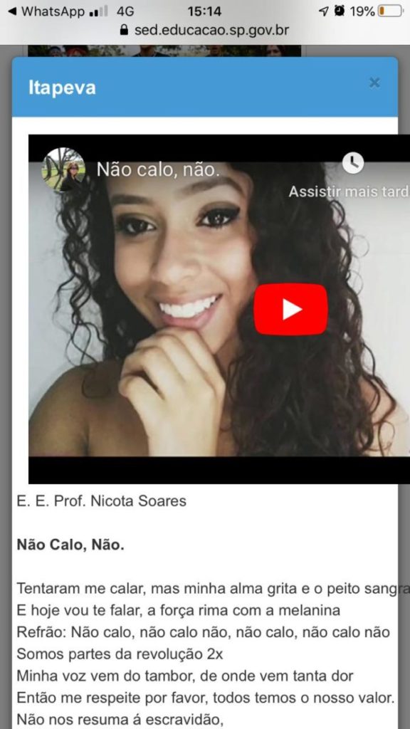 IMG-20191112-WA0114 Clipe de alunos do Nicota está entre os 10 melhores do Estado. Clique e vote: