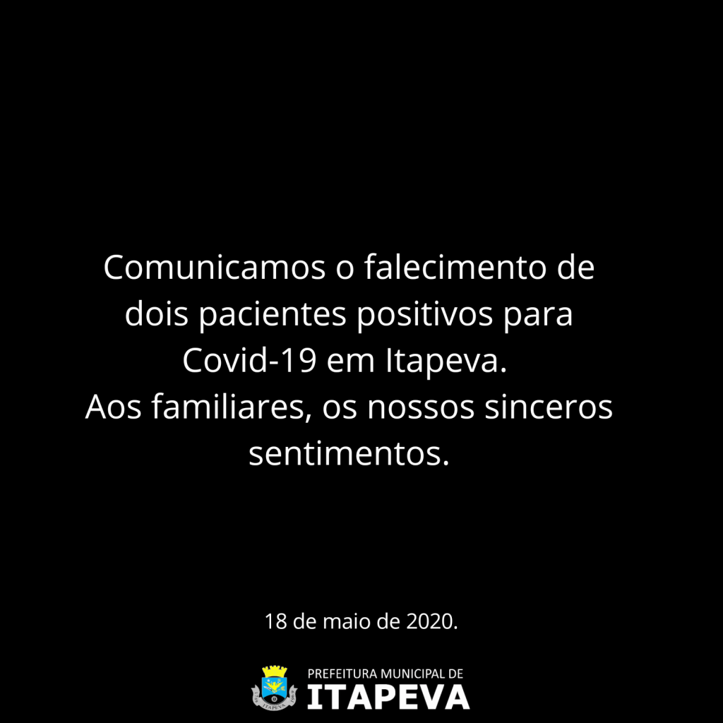 20200518_220922_0000 Urgente: Itapeva registra 2 óbitos por Coronavírus