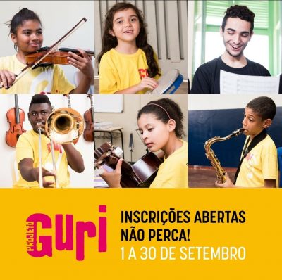 Projeto Guri está com inscrições abertas Projeto Guri está com inscrições abertas