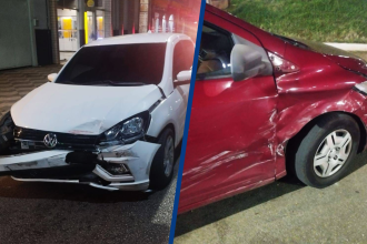 Motorista abandona veículo no Centro após colisão em cruzamento